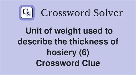 thickness measure crossword|thickness crossword clue.